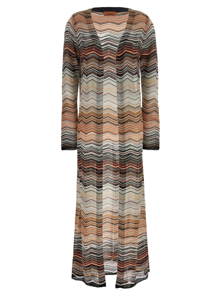 Missoni Chevron Lamé Cardigan Sweaters and Cardigans - Multicolor | b0b15c2345a2888b2e14dc0e52f0fb5115075b92