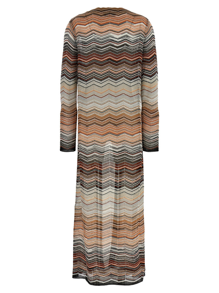Missoni Chevron Lamé Cardigan Sweaters and Cardigans - Multicolor | b652846e37264f869fd21c3fe5f6e0b98a9a0835