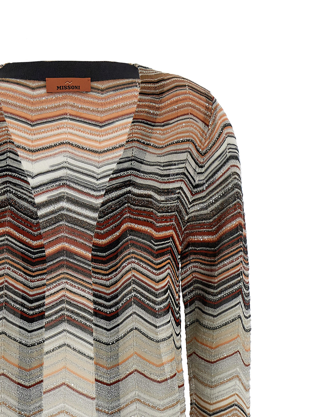 Missoni Chevron Lamé Cardigan Sweaters and Cardigans - Multicolor | 0e040b2bc67e631921c4649c497bf0ba00daaee2
