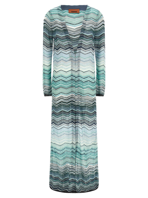 Chevron Cardigan Sweaters And Cardigans Multicolor