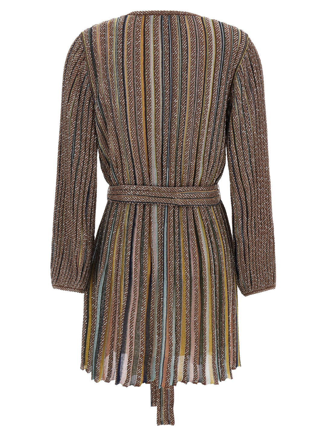 Missoni V-Neck And Belt Dress Dresses - Multicolor | 5123896f11cdfa0df1f26c1b5db8704bd77c6764