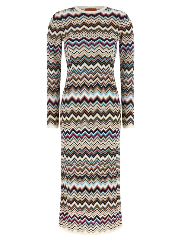 Zigzag Dress Dresses Multicolor