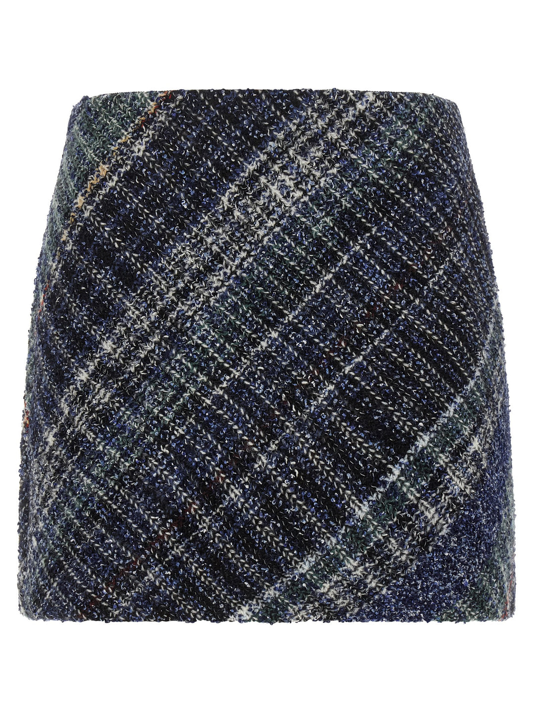 Missoni Check Wool Skirt Skirts - Blue | 2cba10b310139bb01b3689821a5e8b5ebf48aad4