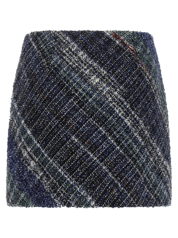 Missoni Check Wool Skirt Skirts - Blue | 3b559468d725277d7d53ae3f8be941f87d18fcd9