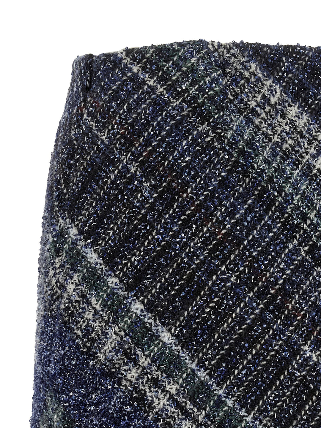 Missoni Check Wool Skirt Skirts - Blue | 65fa44f2202454b47839896fbf33522c0f8a20bb