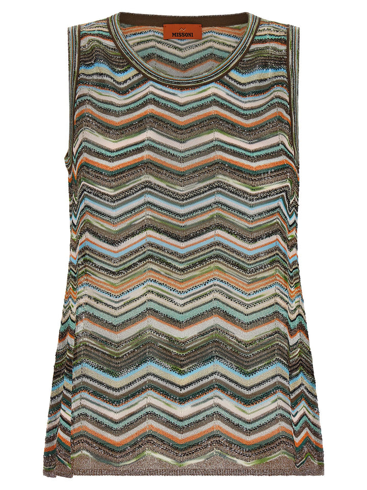 Missoni Chevron Workmanship Top Tops - Multicolor | b9b3b1d2479ed50d01f480d5ff8430711a33ee21