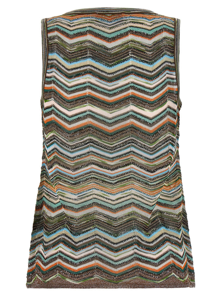 Missoni Chevron Workmanship Top Tops - Multicolor | 23a788148bc890af50cff530a73d85929ded8873
