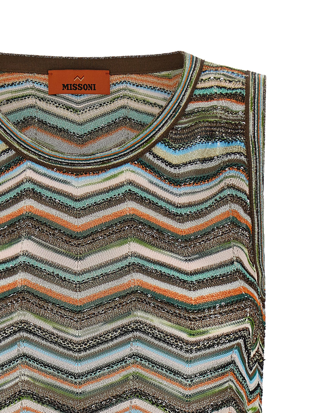 Missoni Chevron Workmanship Top Tops - Multicolor | 64893ba41d87f62f823d3766b0581b9799a7b323