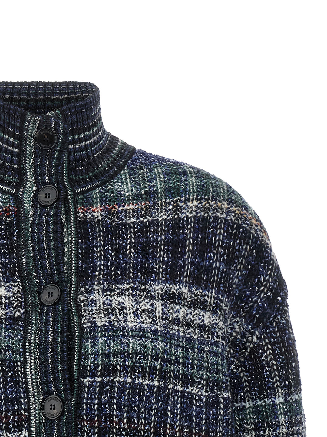 Missoni Check Wool Cardigan Sweaters and Cardigans - Blue | fdc1dd5a7c11a0d71b98c977a2a0e5588057a71b