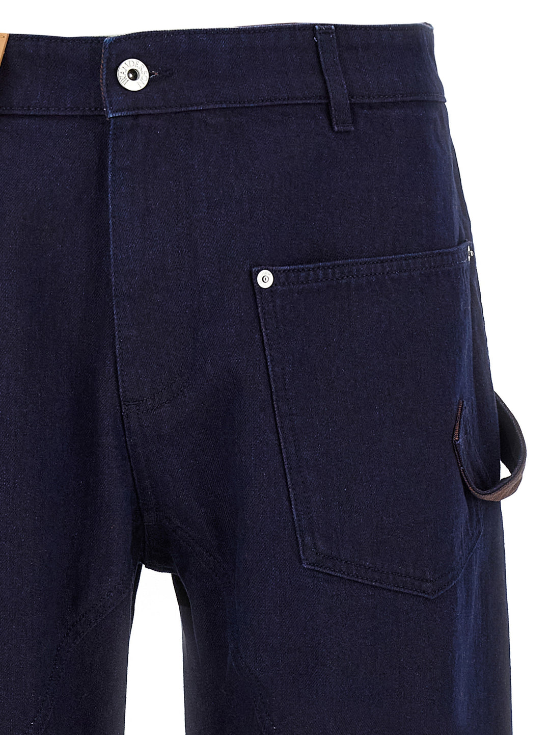 J.W. Anderson Turn Up Twisted Workwear Jeans - Blue | 3c679c7c1bd3744f3db6780c805761e451ebc1b3