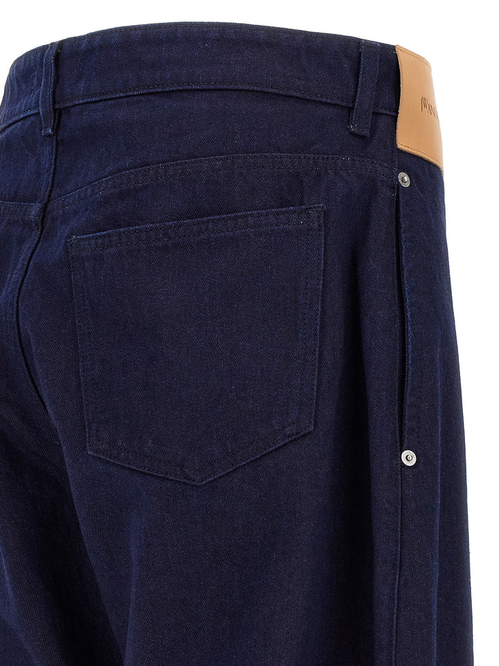J.W. Anderson Turn Up Twisted Workwear Jeans - Blue | d27f4b6ad976746930971ad8e04a2db9a49764eb