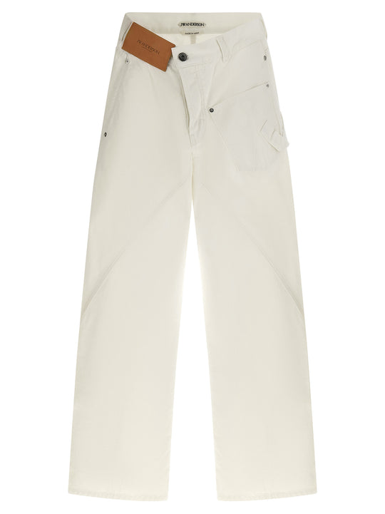 Twisted Workwear Jeans White