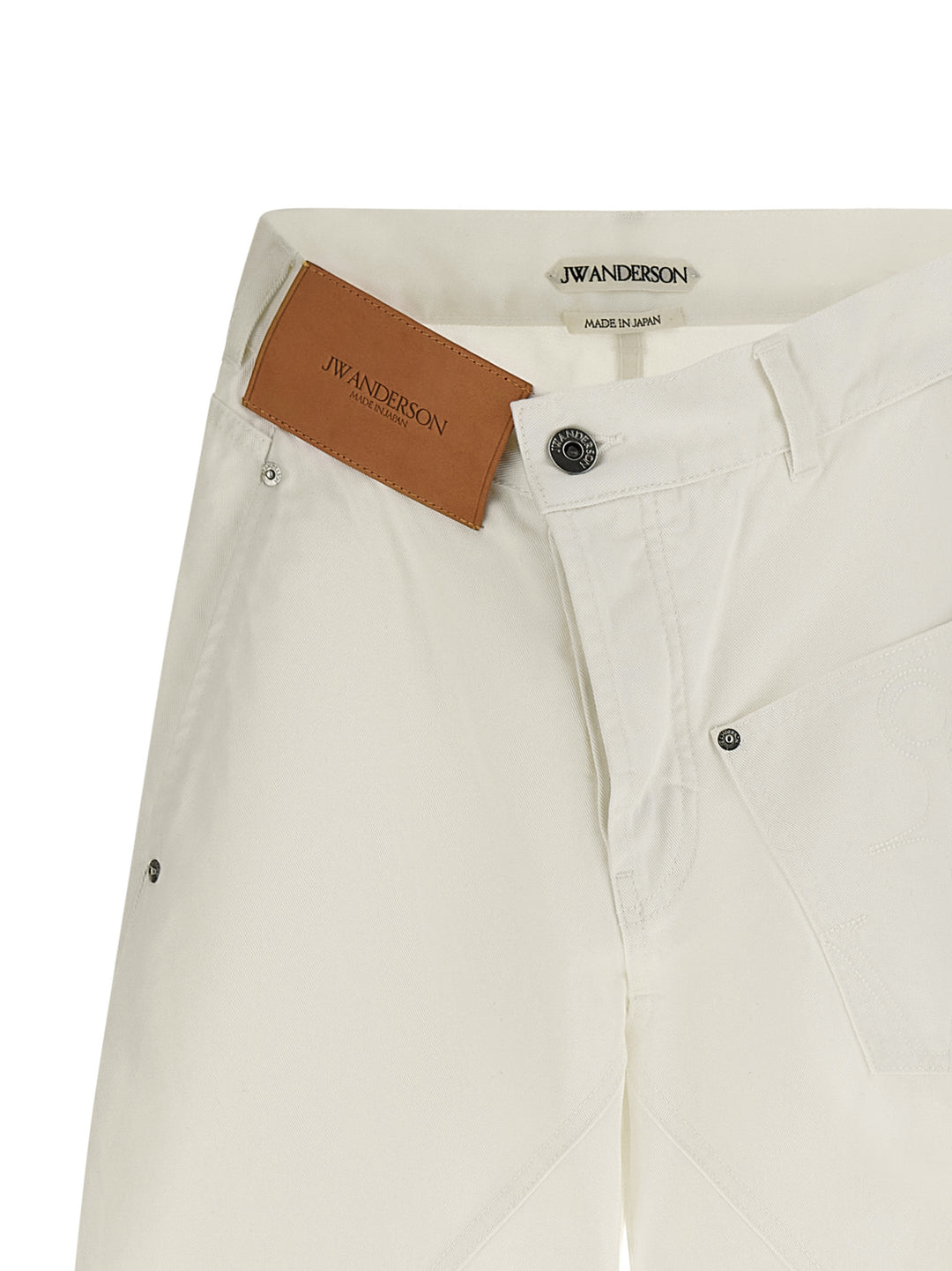 J.W. Anderson Twisted Workwear Jeans - White | e43c7ef6f873c7ec9a56e2b1f5e3ebe2d8f27ad2
