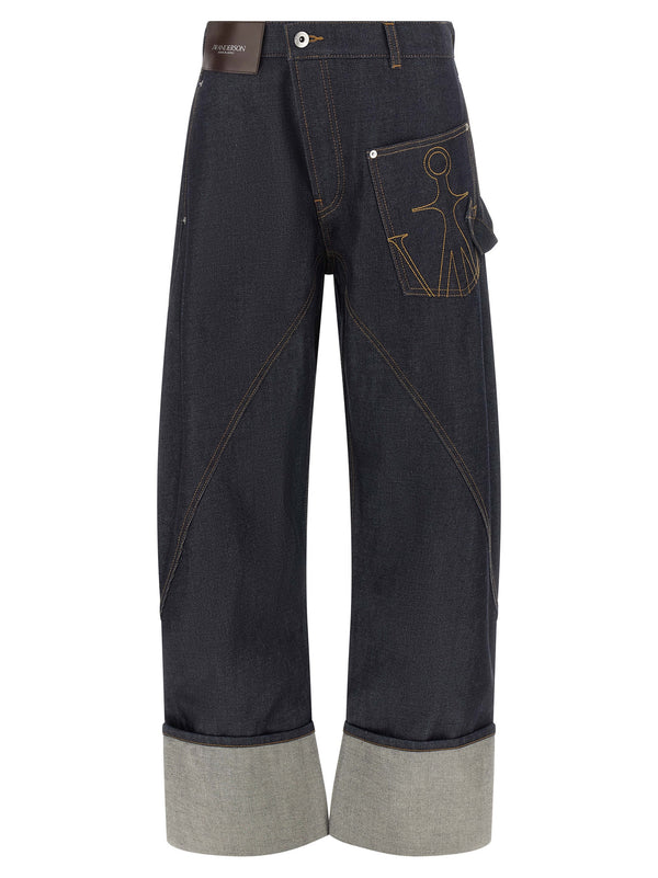 Twisted Workwear Jeans Blue