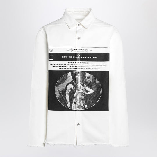 Shirt White In Cotton With Print