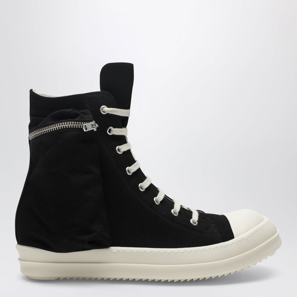 Temple Cargo Sneakers In Black/Milk White Denim