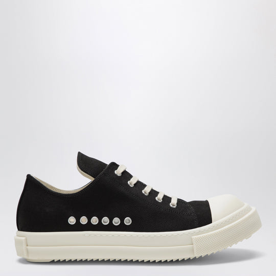 Temple Low Sneakers In Black/Milk White Denim