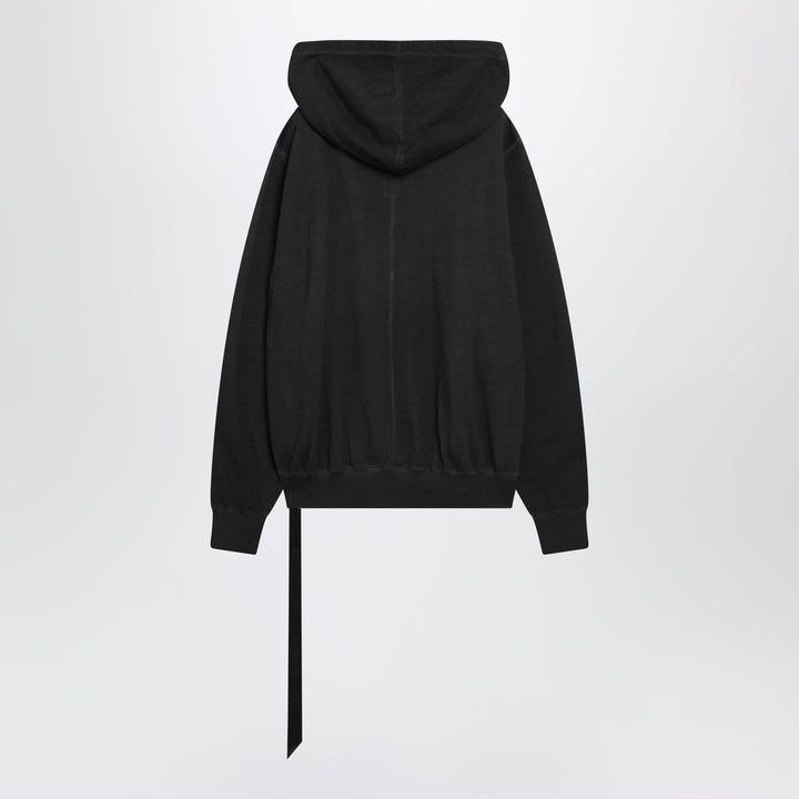 Rick Owens DRKSHDW Washed Black Tower Oversized Cotton Sweatshirt