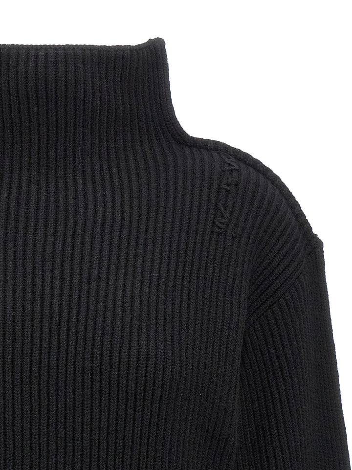 Ribbed Sweater Sweater, Cardigans Black