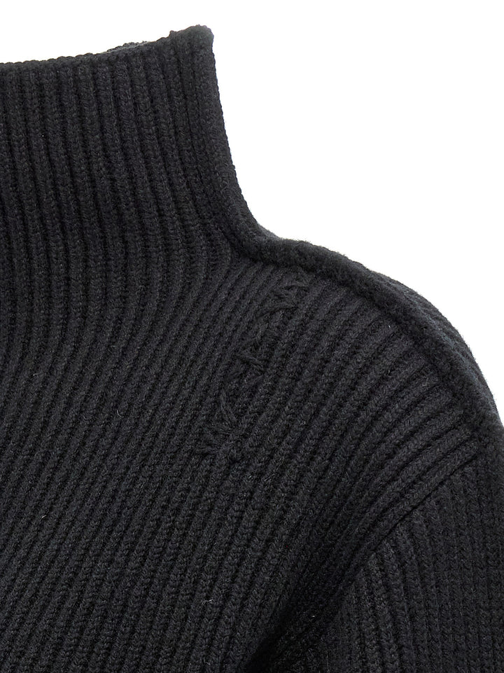 Ribbed Sweater Sweater, Cardigans Black