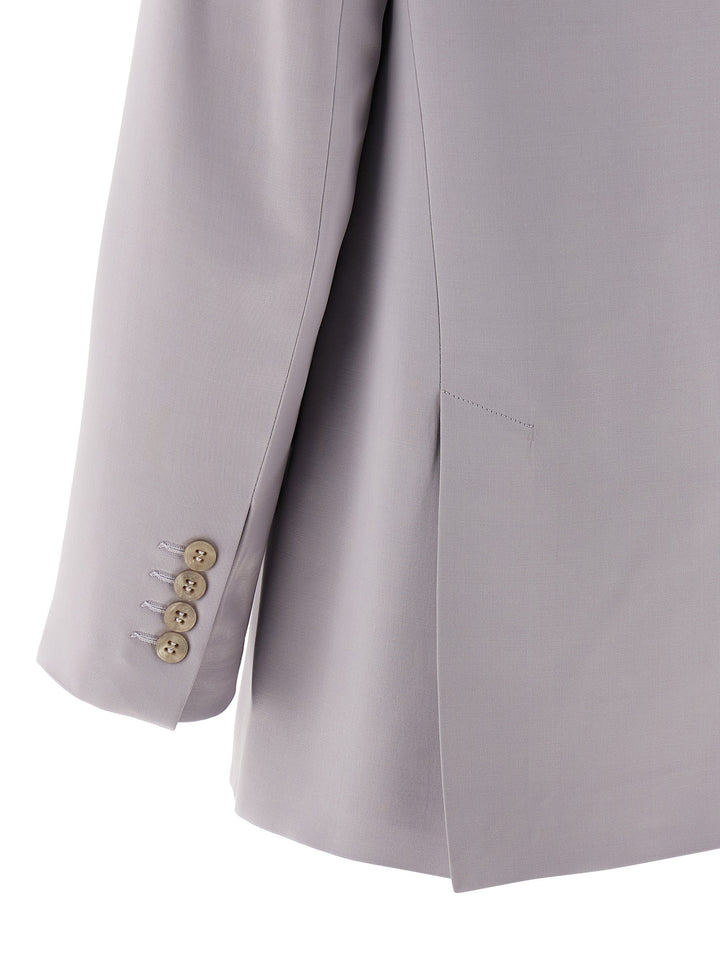 Peserico Satin Blazer BlazerS - Gray | e729e38b04cf2c3987947260ee2a51928781bdfc