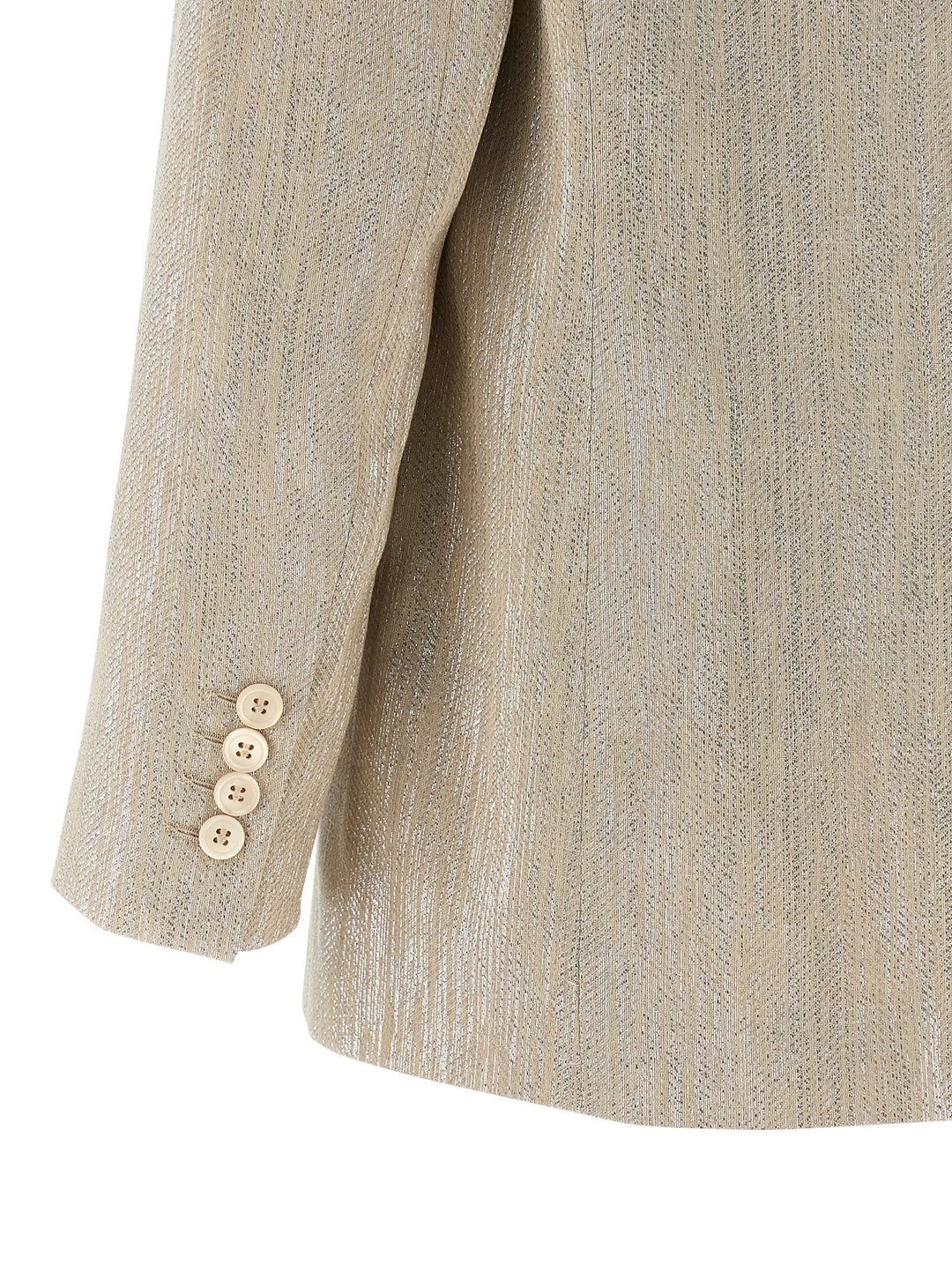 Peserico Lamé Thread Blazer BlazerS - Beige | a2225c38c3a37054771c7ac096feaf267f979a85