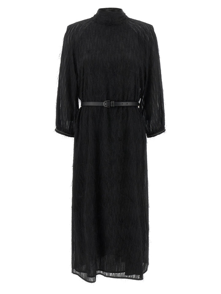 Peserico Fil Coupé Dress Dresses - Black | b99362e9f708007439e872ea5f9a4fd7da52c7c3