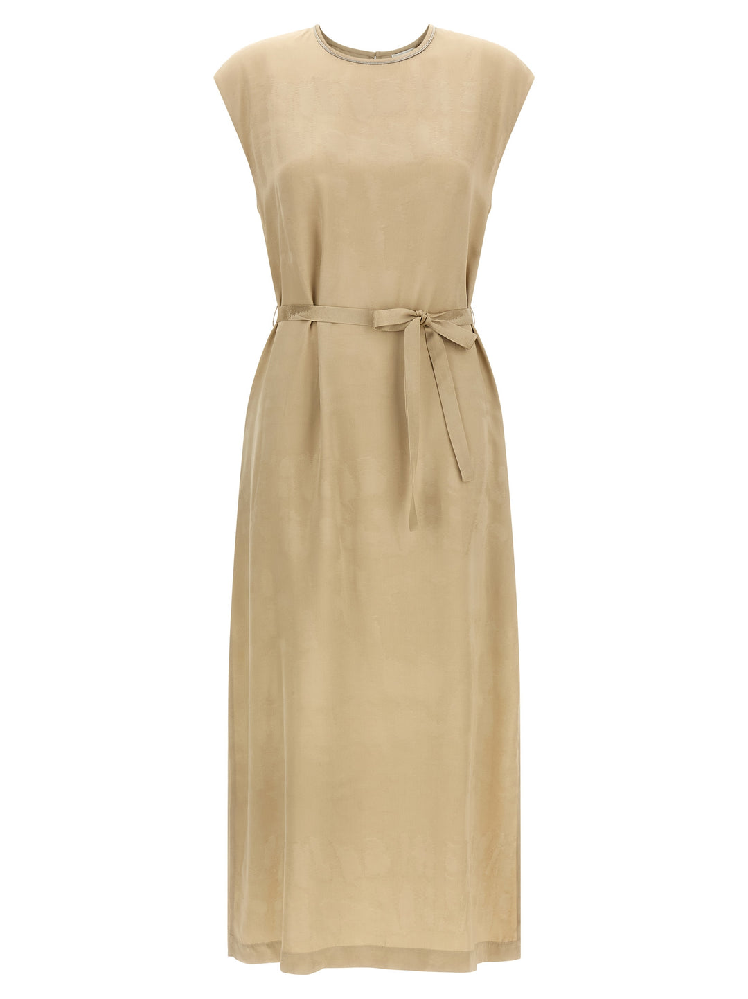 Peserico Fluid Viscose Dress Dresses - Beige | 84f7b5a79208e965edaf3310340aa3341b95ccef