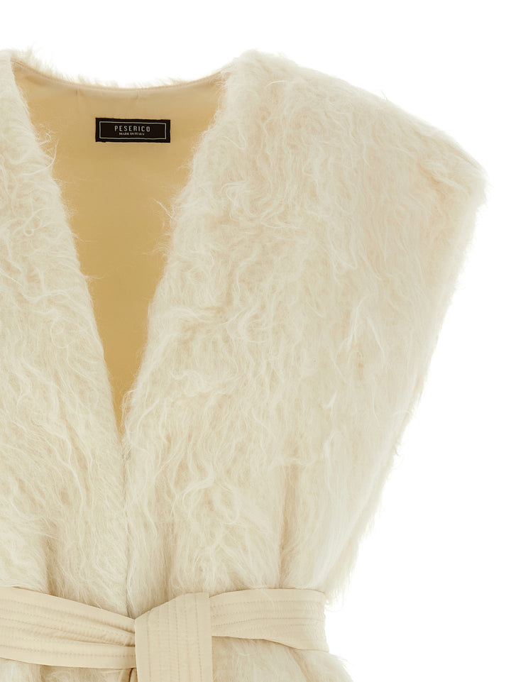 Peserico Fur Vest Gilet - White | a832c2c3930dc2fcf57e4b895bfaa8a4beffd2ff