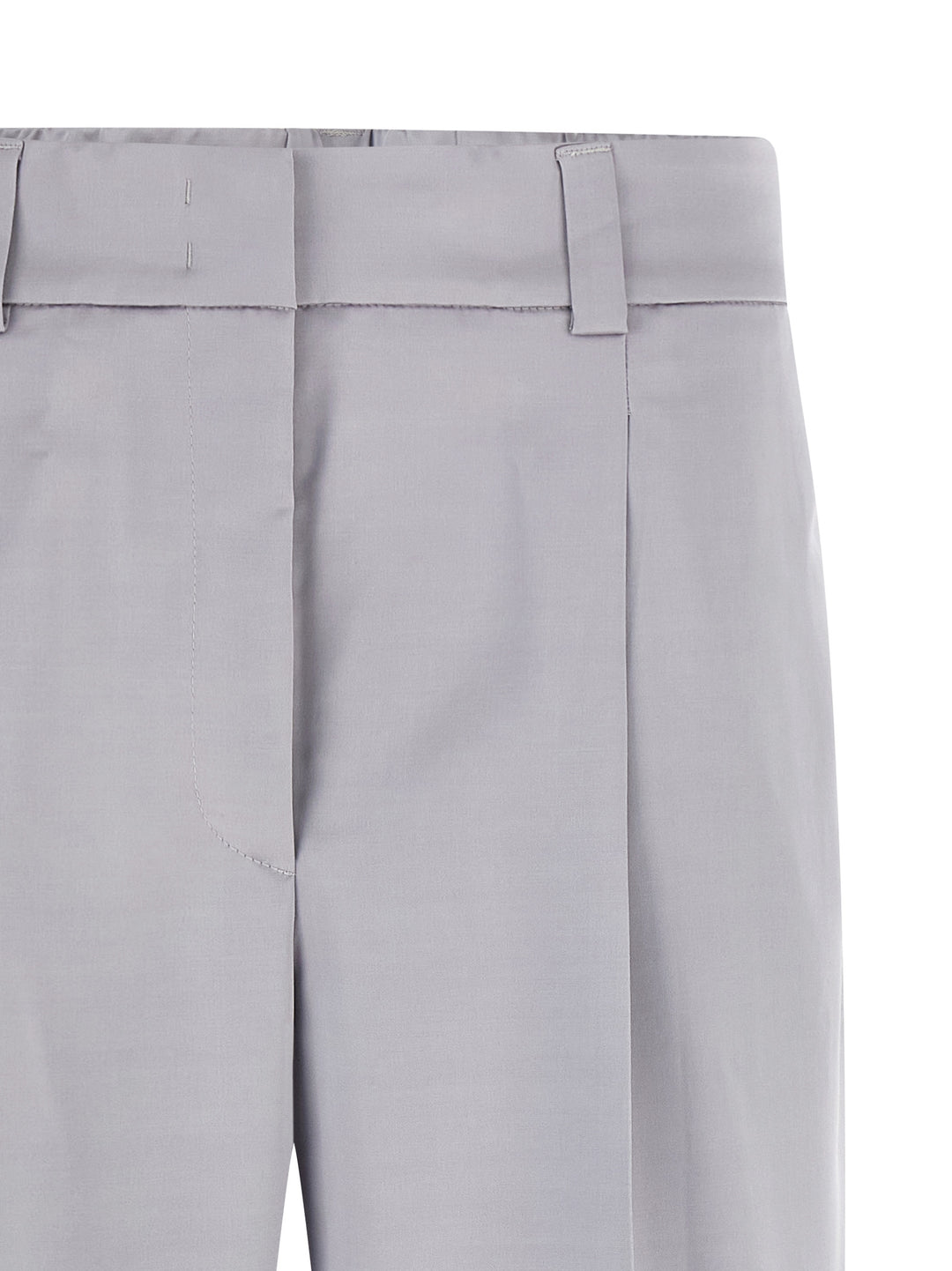 Peserico Satin Pants - Gray | 911d7641772dad659490fc556e917be657708880