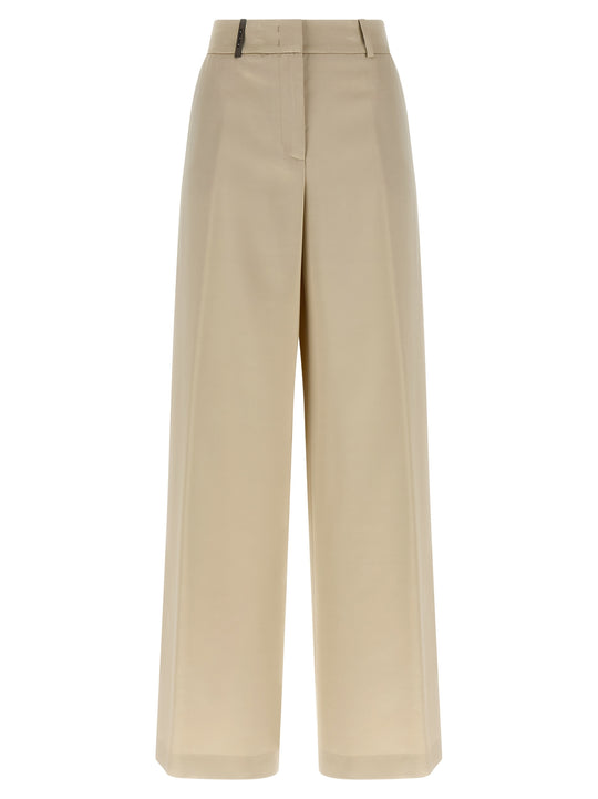 Palazzo Pants Beige