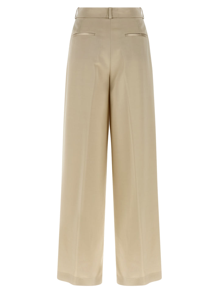 Peserico Palazzo Pants - Beige | 95b2c195e798c44af8e596ffc1cc93b6abda2348