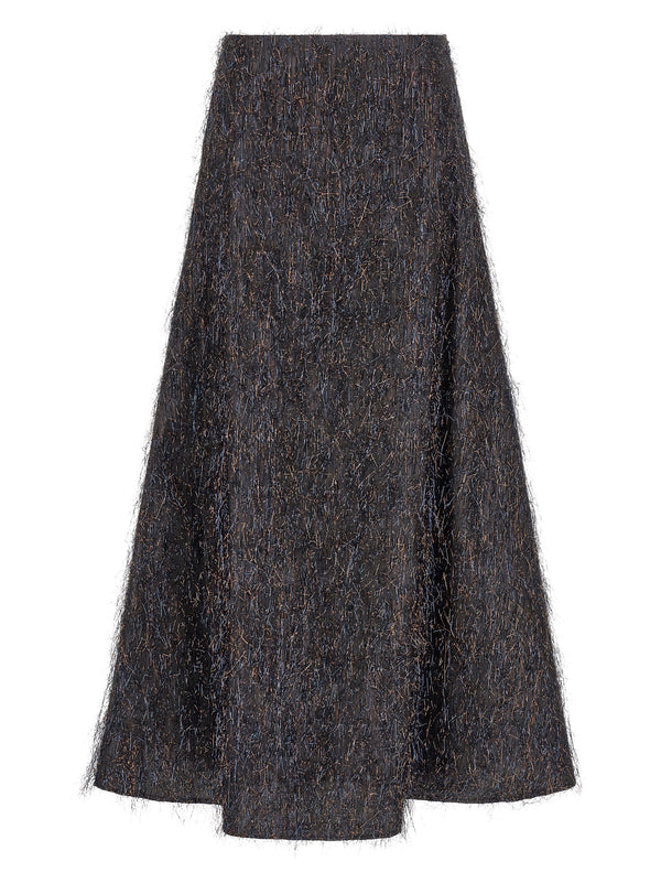 Skirt With Metallic Fringes Skirts Blue