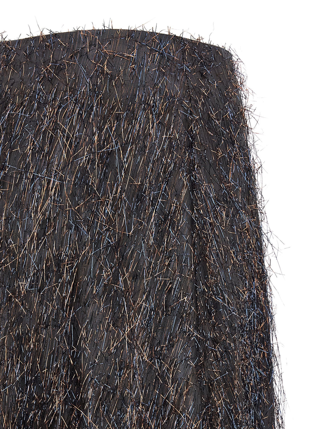 Peserico Skirt With Metallic Fringes Skirts - Blue | ab0058d08093165f8805741276f60c5a6a511da9