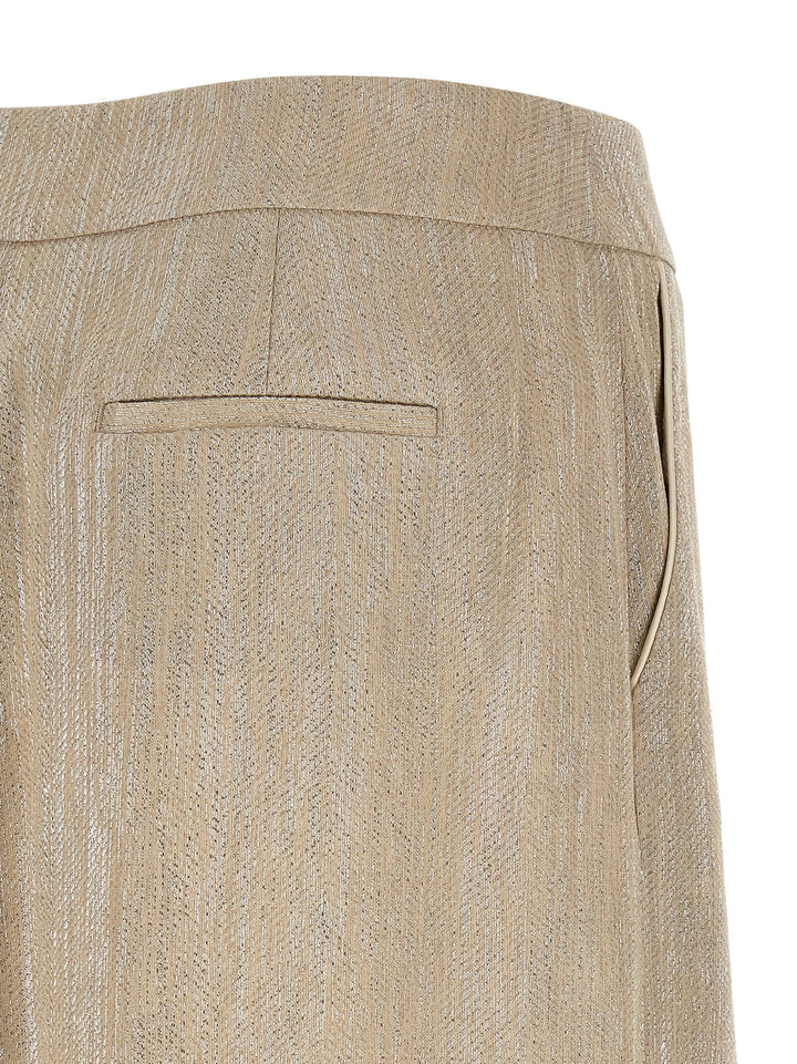 Peserico Lamé Thread Skirt Skirts - Beige | e778fb5e938587d3bae791168c7988f827dc973e