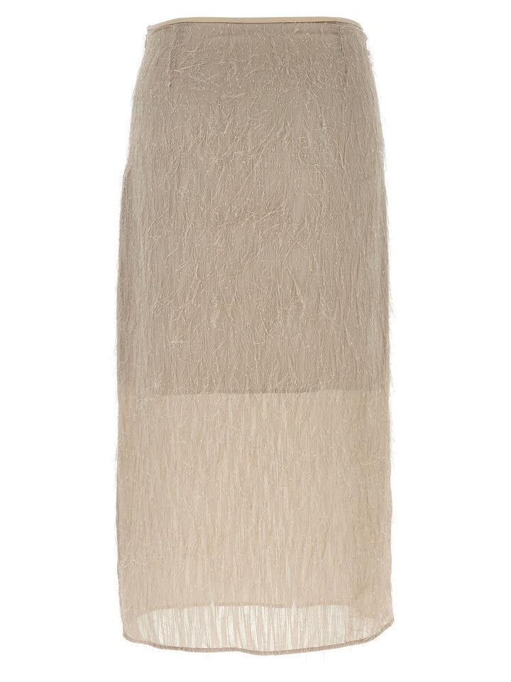 Peserico Fil Coupé Skirt Skirts - Gray | 3c72cce507f03d9a7e64ce7c0e47bc8c16e7ea94