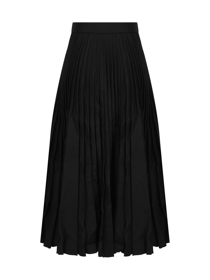 CREASED PLEATED SKIRT