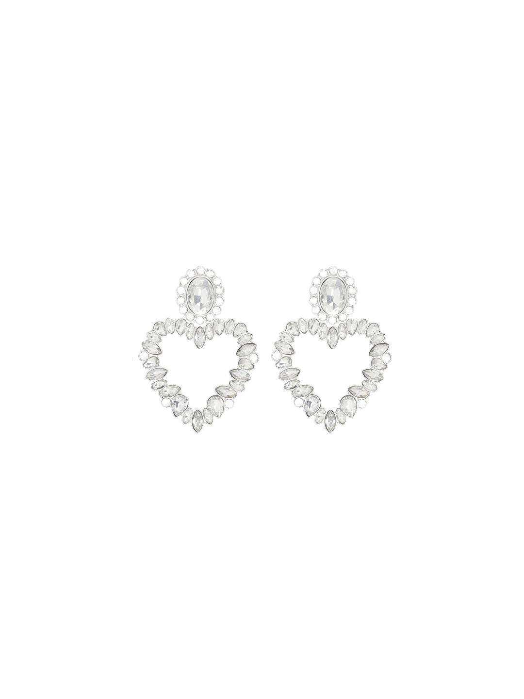 CRYSTAL HEART EARRINGS