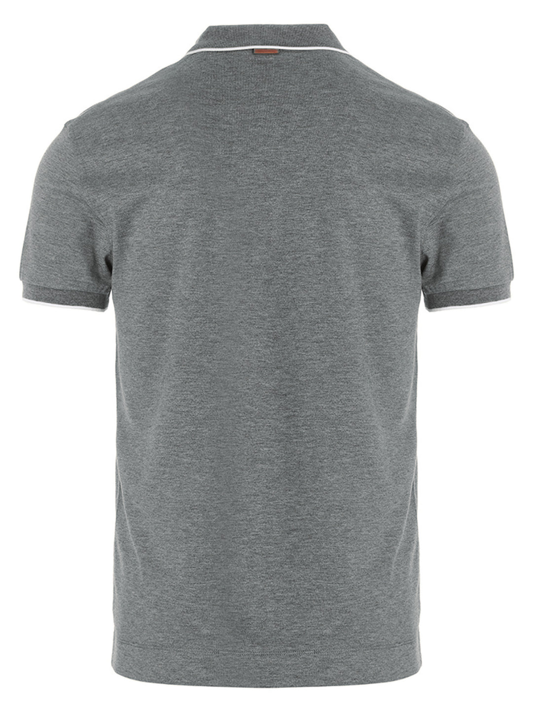 Zegna Logo Embroidery  Shirt Polo - Gray | 6d2becf290333781a3fa83f3a335fa7930ceea52