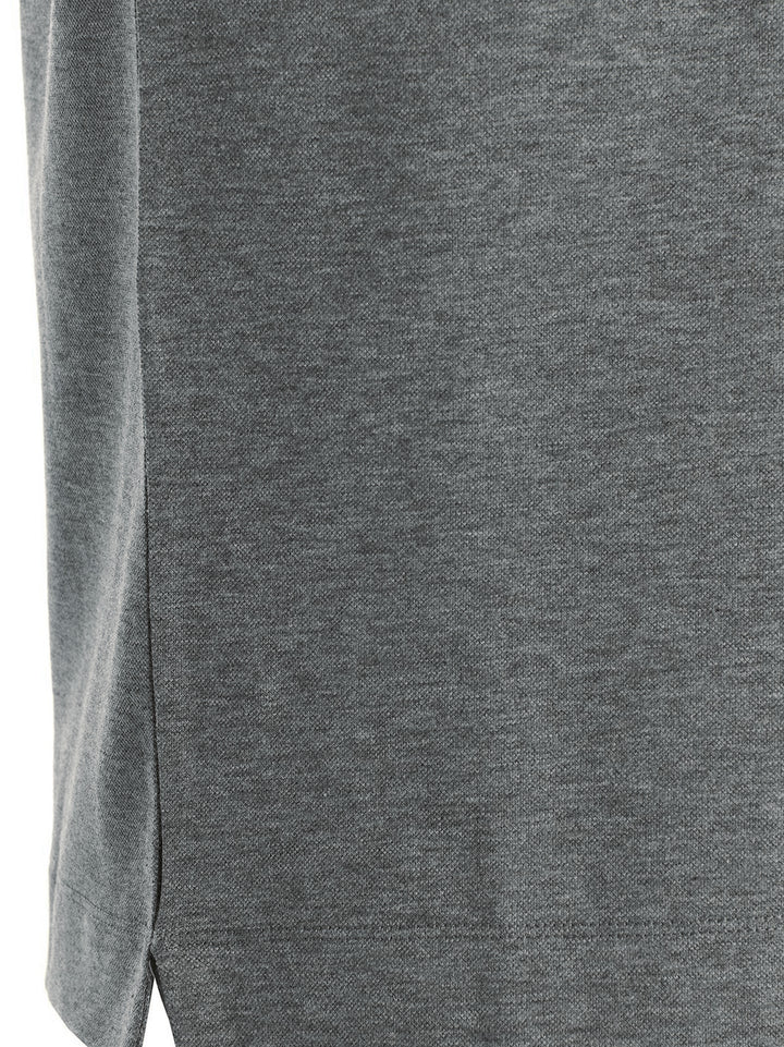 Zegna Logo Embroidery  Shirt Polo - Gray | 0f94db80a048e7a31a471000c36d55a53ee2b33f