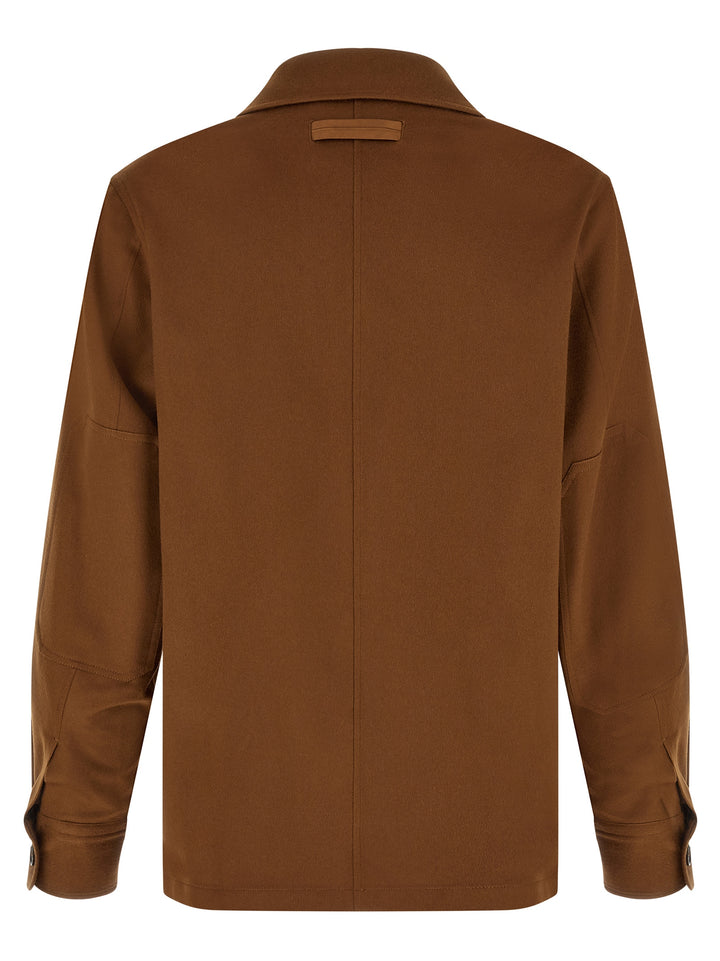 Zegna Oasis Cashmere Overshirt Shirt and Blouse - Brown | c09de54a10205adcf5ab4be50195146bbb828c9a