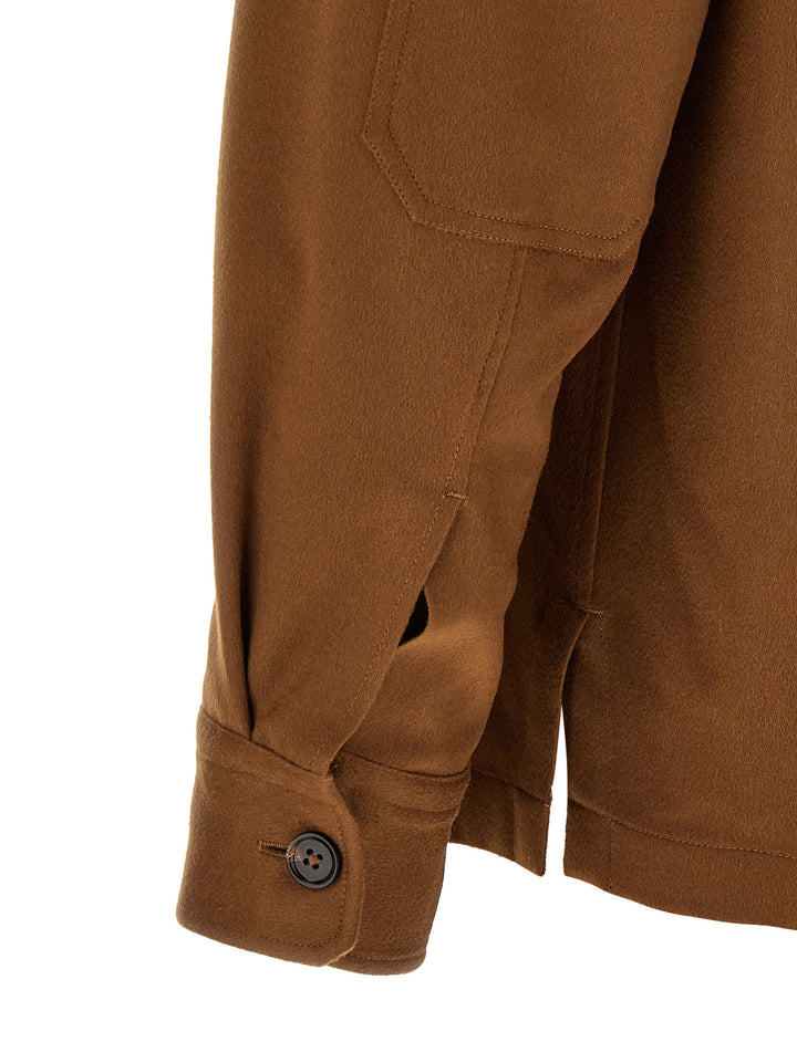 Zegna Oasis Cashmere Overshirt Shirt and Blouse - Brown | bb1ff6149b6a44576bfea877a0d8cb6f1f2a3851