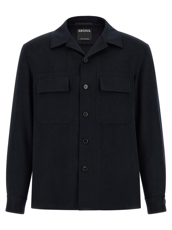 Zegna Alba Shirt and Blouse - Blue | 05bc3b438c8b0976378547e4e303adb83e85e511