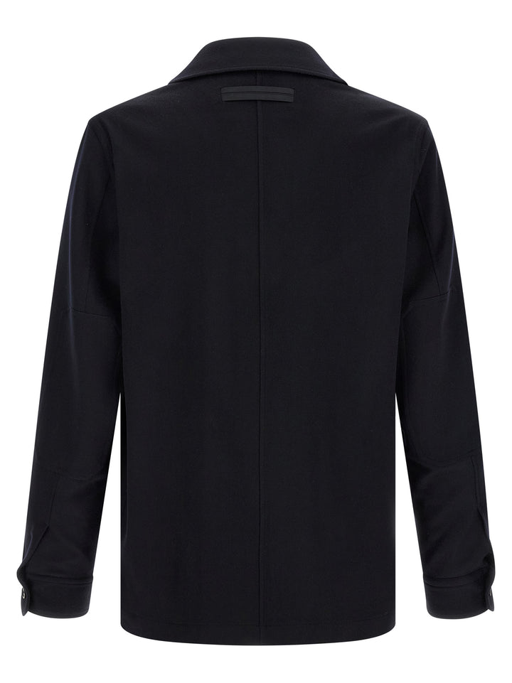 Zegna Oasis Cashmere Overshirt Shirt and Blouse - Blue | 9f234d24672ded6ff6cf61e876dfa2807f754493