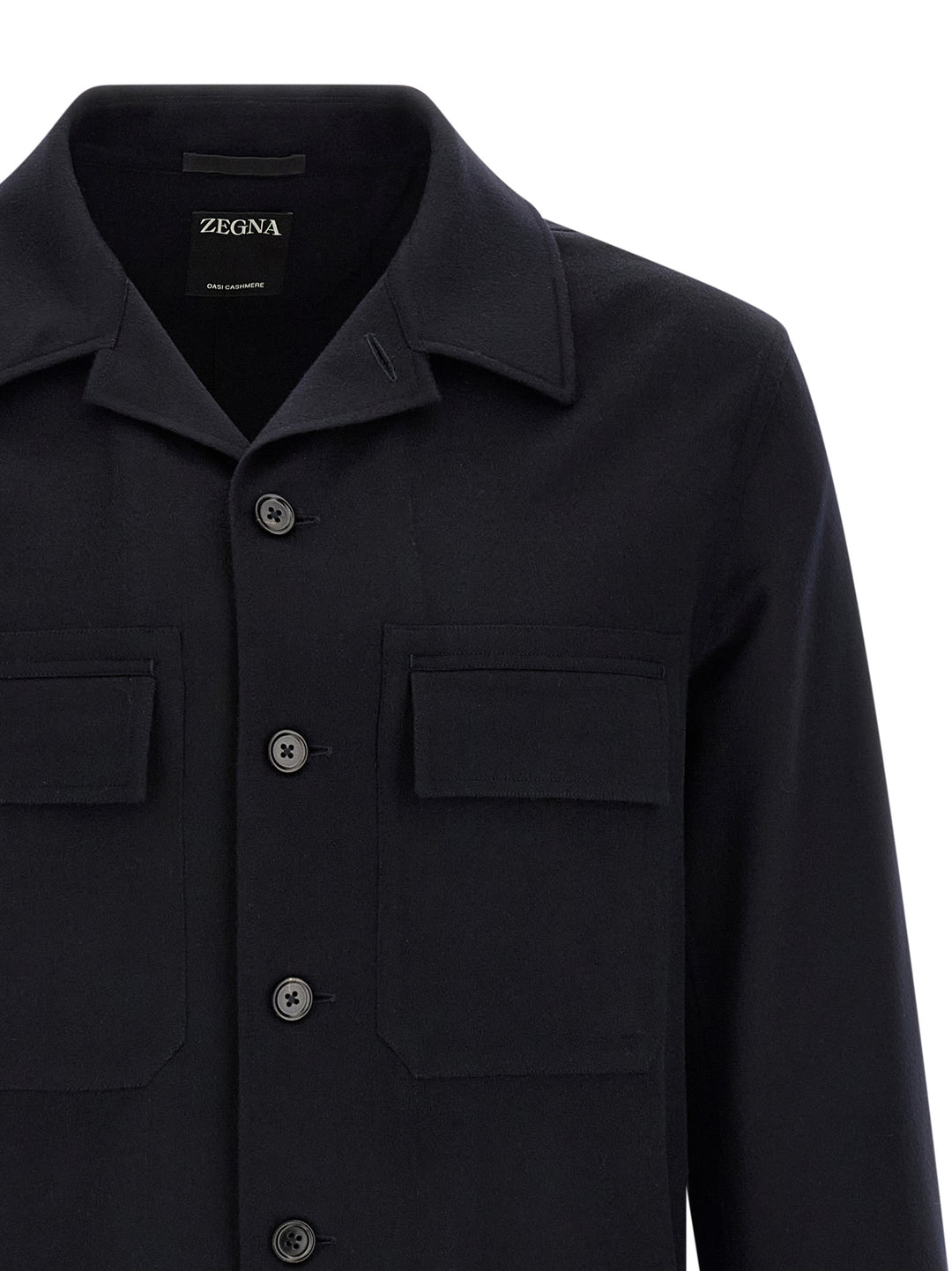 Zegna Oasis Cashmere Overshirt Shirt and Blouse - Blue | f36538f8b2d26a60dd226264e788501314ee40ea