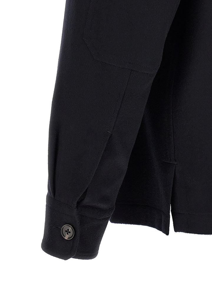Zegna Oasis Cashmere Overshirt Shirt and Blouse - Blue | 752b0bcd83cbdf9b7cd5b39a23c737d55da9725c