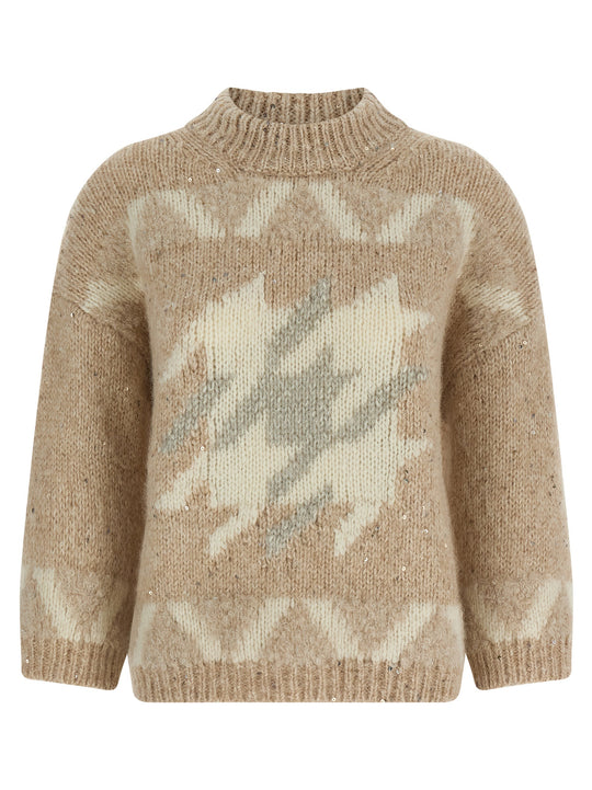 Punto Luce Sweaters And Cardigans Beige