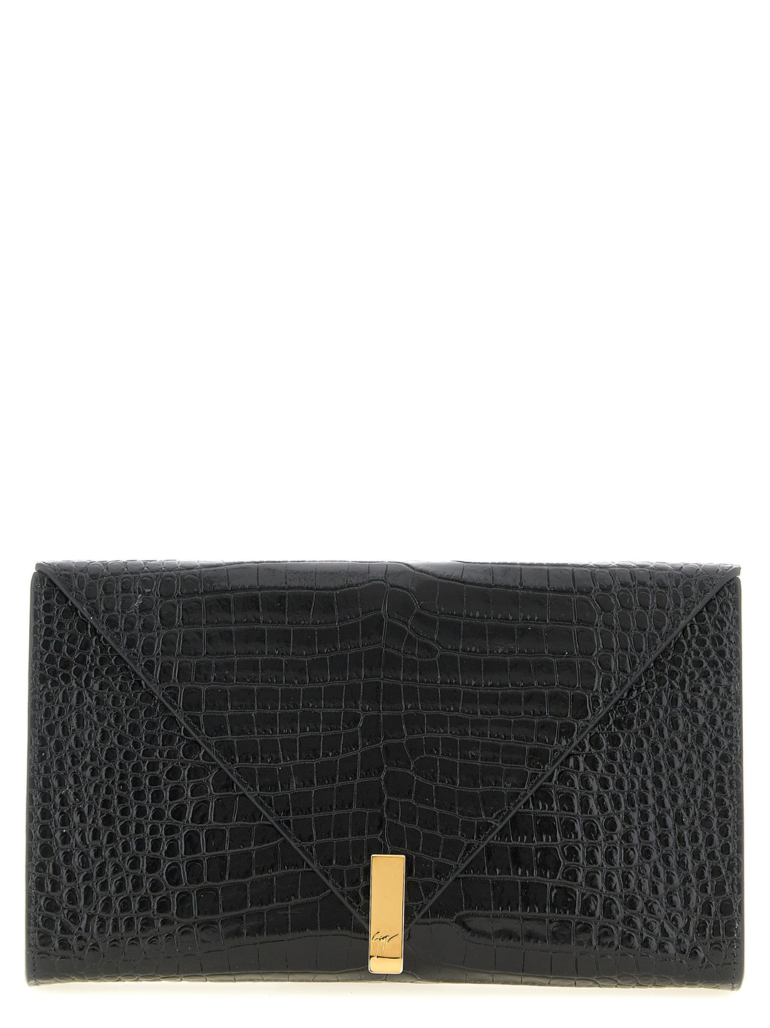 Giuseppe Zanotti Envelope  Bag Clutch - Black | 2b4bba1216bc5bb17449708fdef722ec385717fa