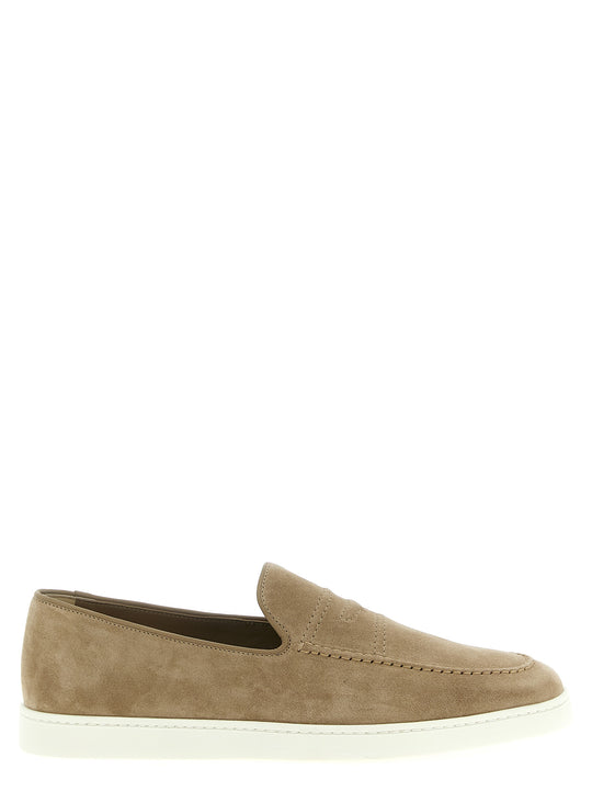 Suede Loafers Beige