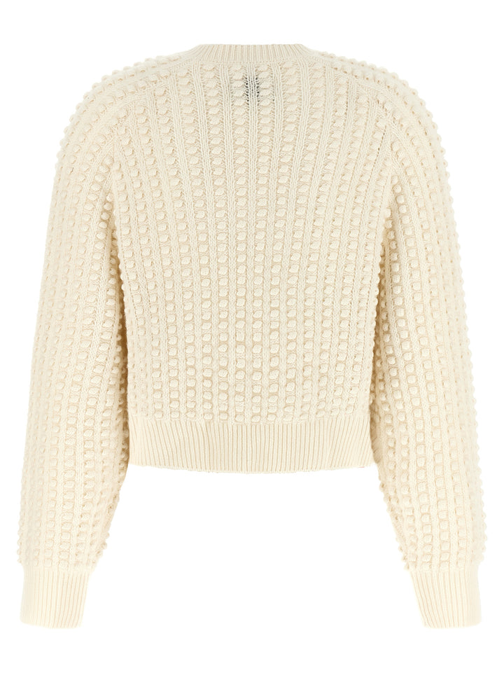 Loulou De Saison Edie Sweaters and Cardigans - White | f7509c17e835f9671e2c00ab9150b66322eb4136